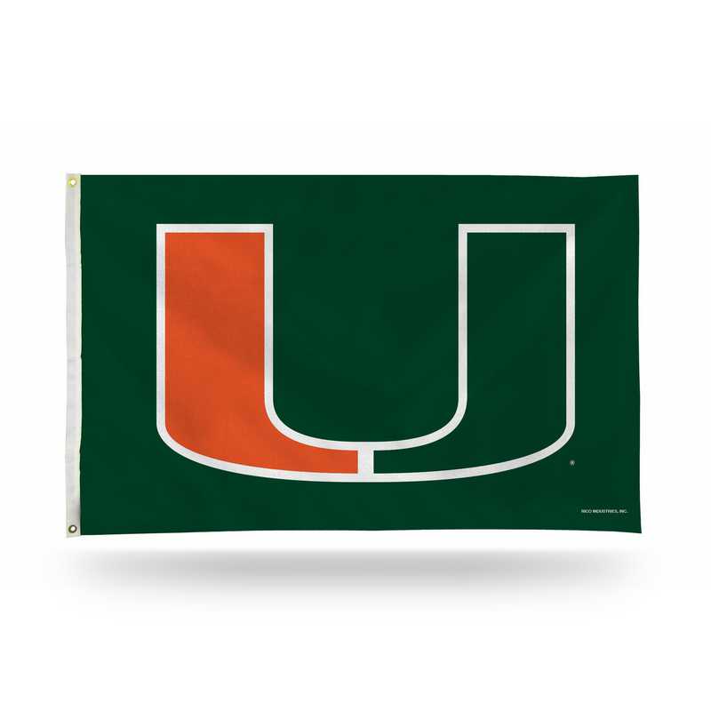 FGB100302: NCAA FGB BANNER FLAG, Miami